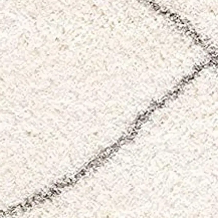 Ivory Modern Uneven Lattice Area Rug Photo 4