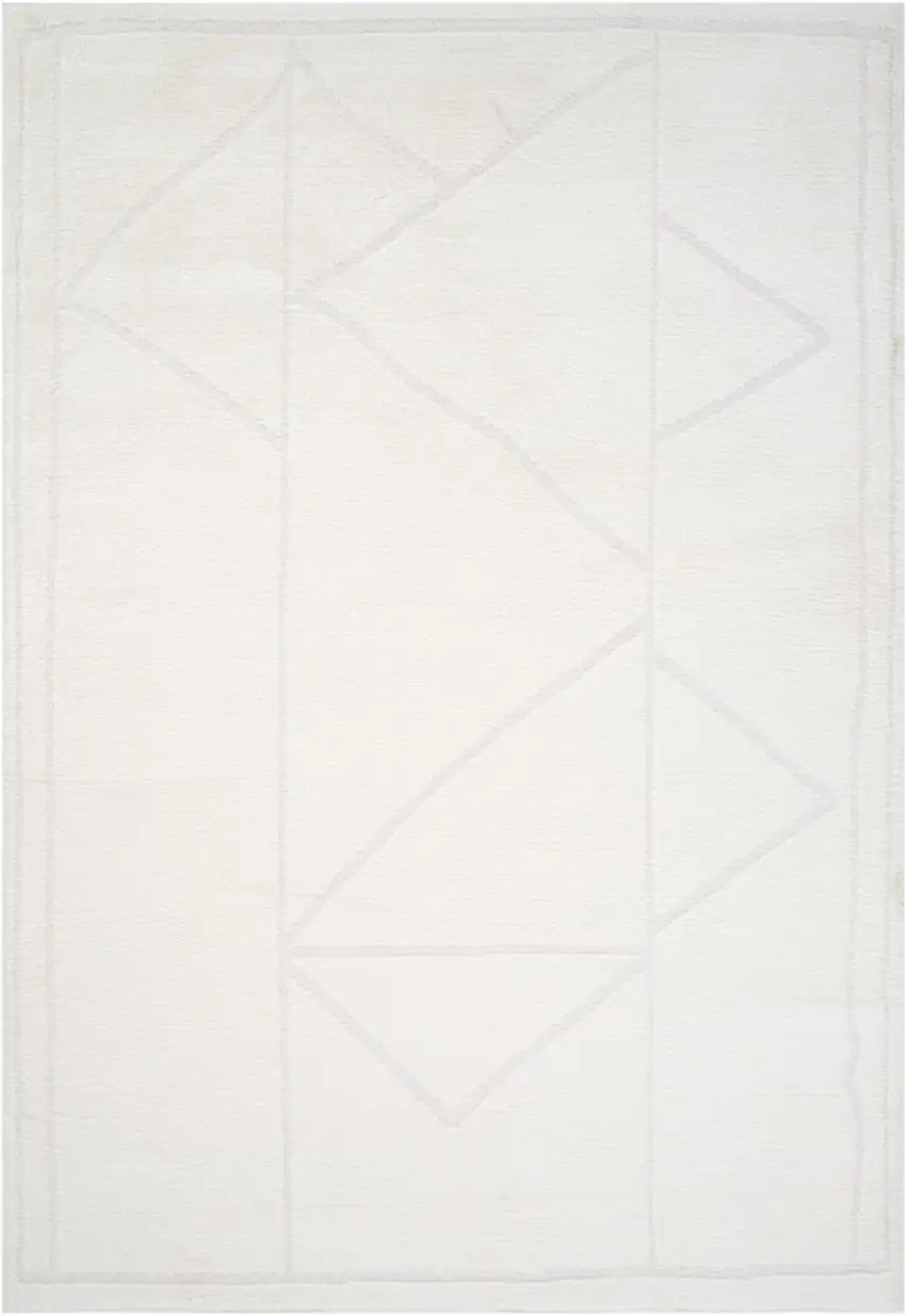 Ivory Moroccan Runner Rug Photo 5