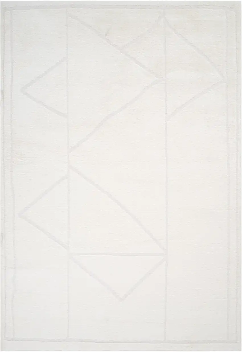 Ivory Moroccan Runner Rug Photo 2