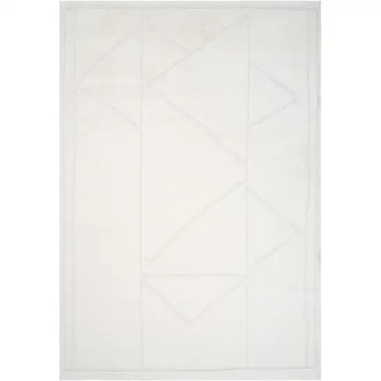 Ivory Moroccan Runner Rug Photo 4