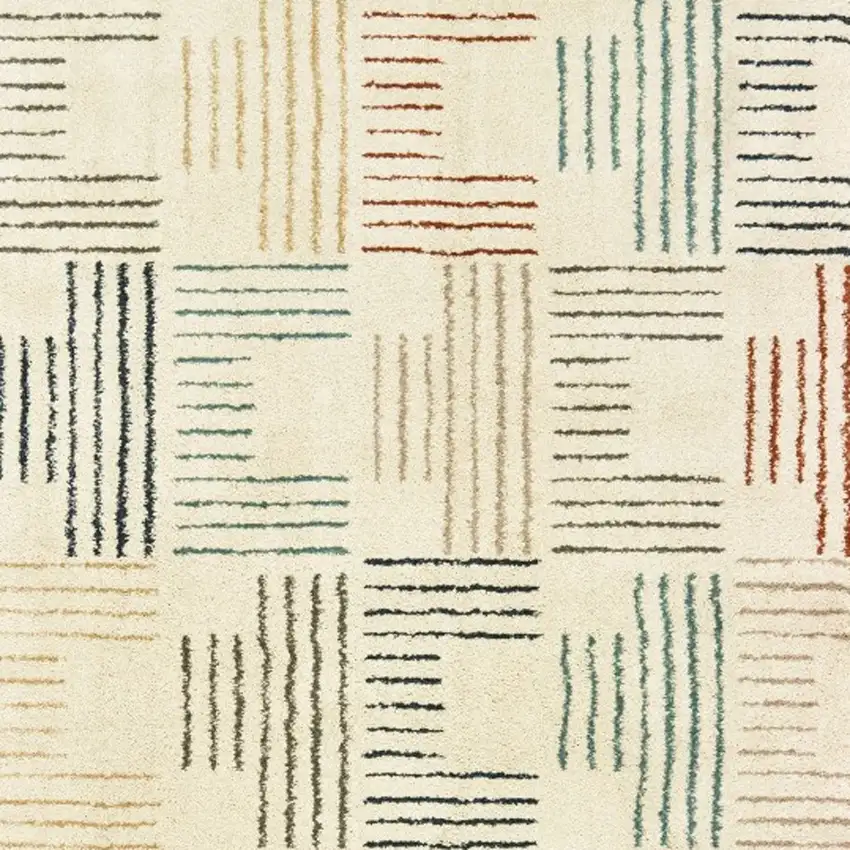 Ivory Multi Neutral Tone Scratch Indoor Area Rug Photo 4