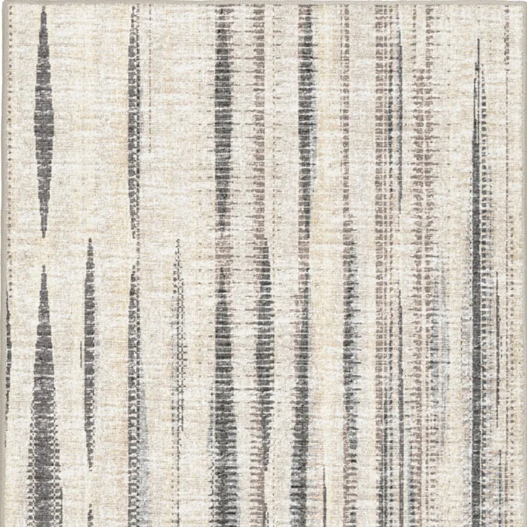 Ivory Ombre Tufted Handmade Runner Rug Photo 3