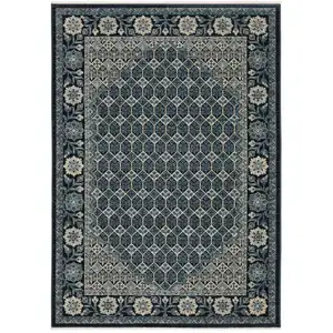 Photo of Ivory Oriental Area Rug With Fringe