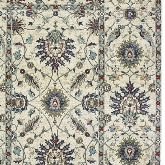 Ivory Oriental Area Rug Photo 3