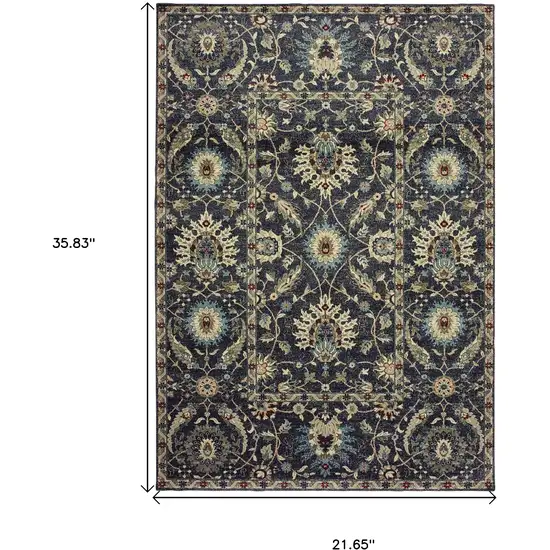 Ivory Oriental Area Rug Photo 3