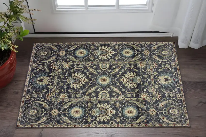 Ivory Oriental Area Rug Photo 1