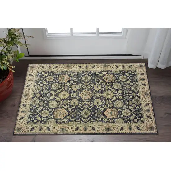 Ivory Oriental Area Rug Photo 1