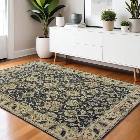 Ivory Oriental Area Rug Photo 1