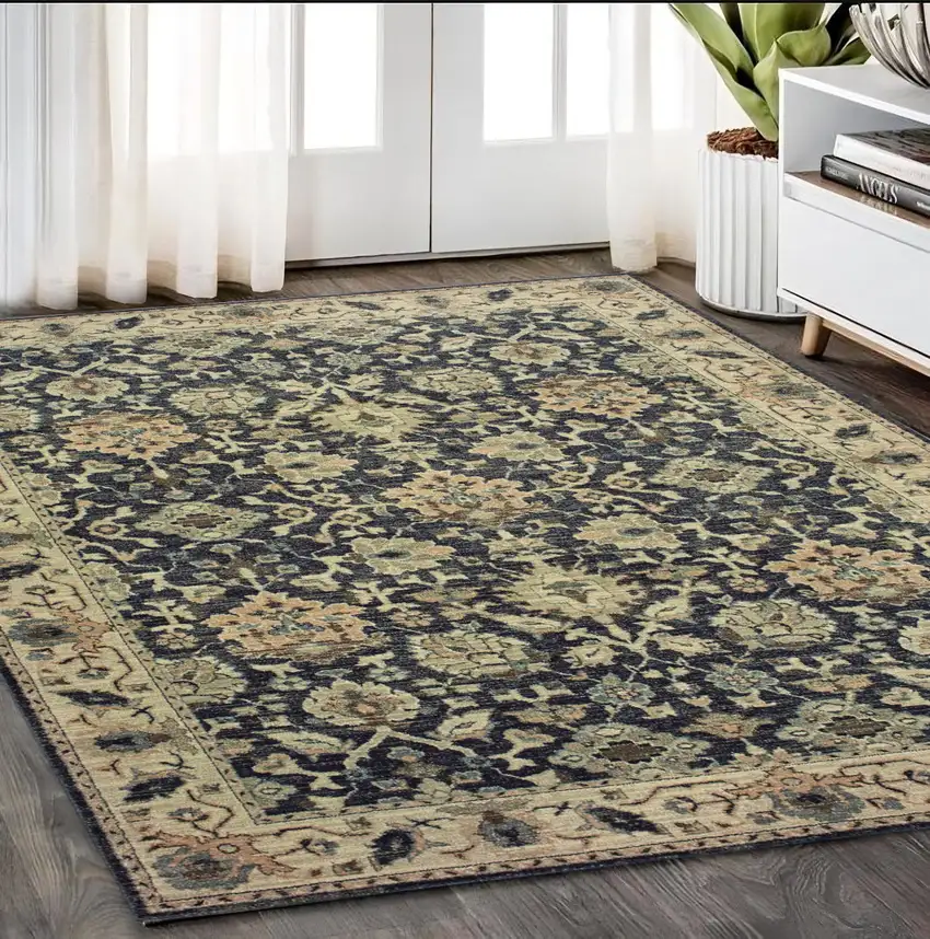 Ivory Oriental Area Rug Photo 1