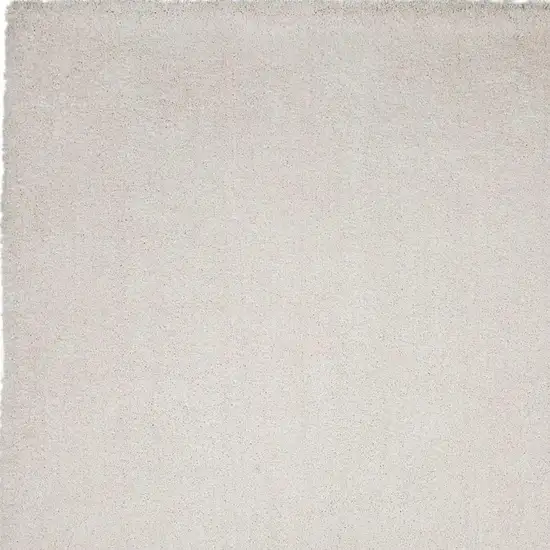 Ivory Shag Hand Woven Area Rug Photo 8