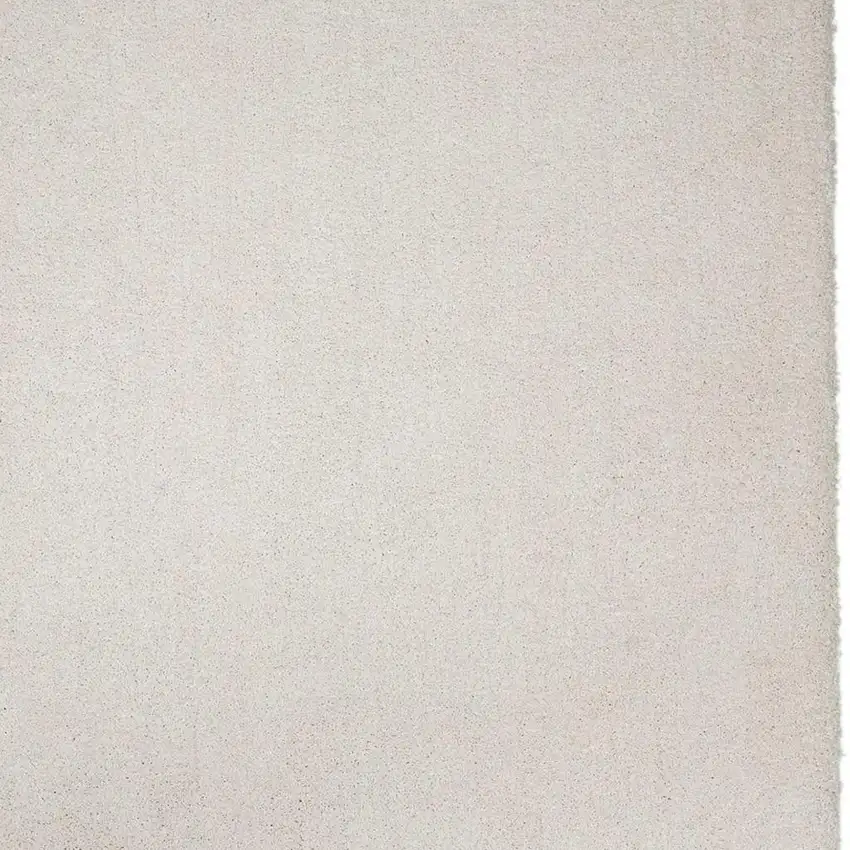 Ivory Shag Hand Woven Area Rug Photo 4