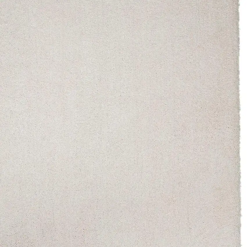 Ivory Shag Hand Woven Area Rug Photo 6