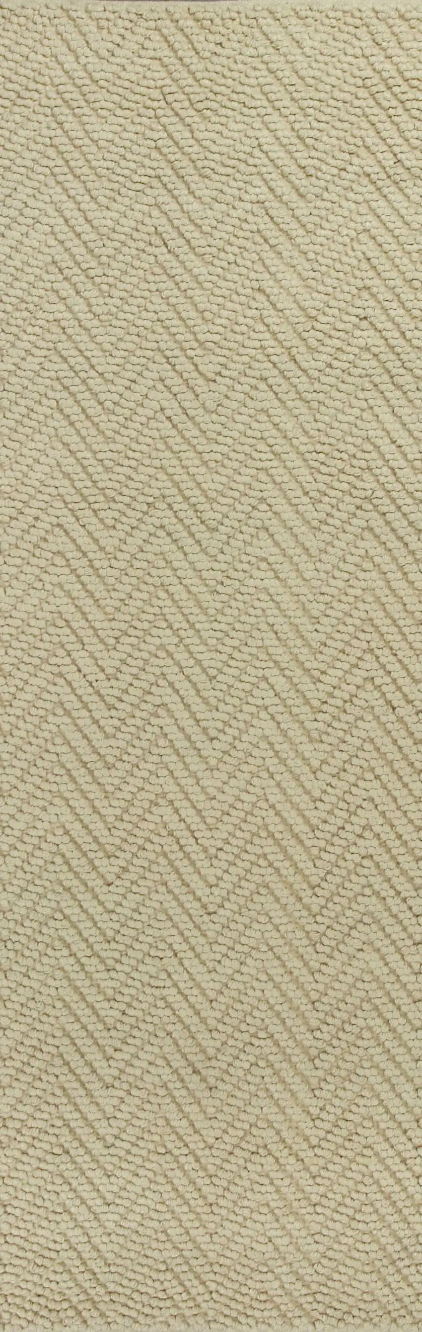 Ivory Plain Herringbone Woven Jute Indoor Area Rug Photo 2