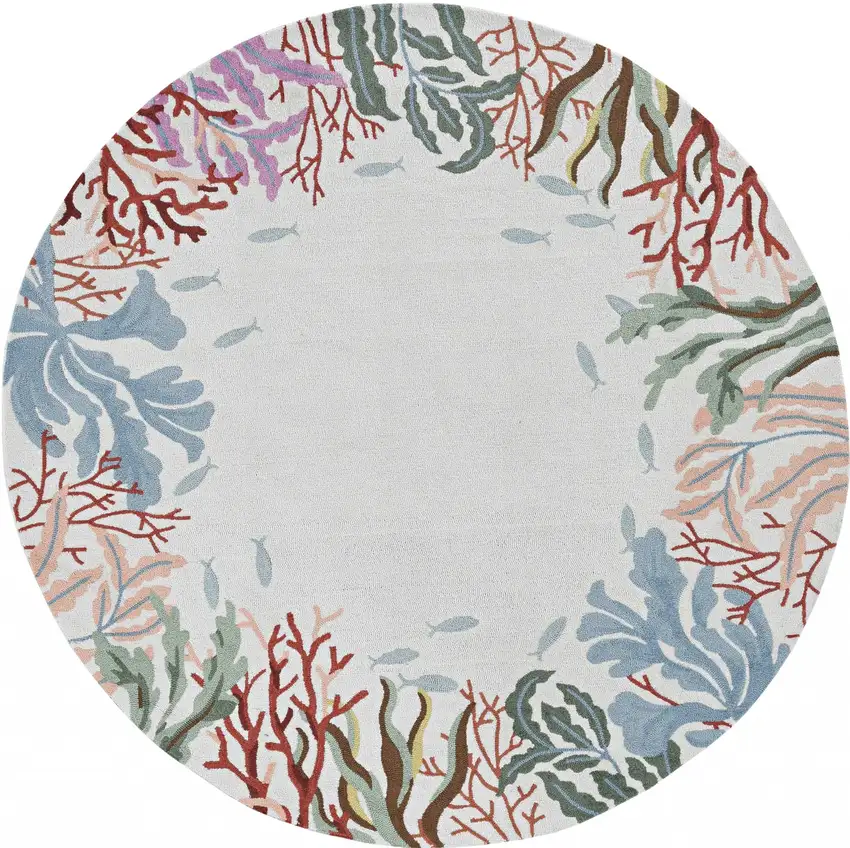 Ivory  Polyester Rug Photo 1
