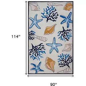 Photo of Ivory  Polyester Rug