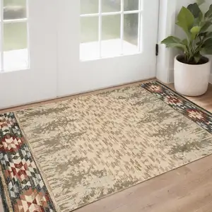 Photo of Ivory Polypropylene Rug