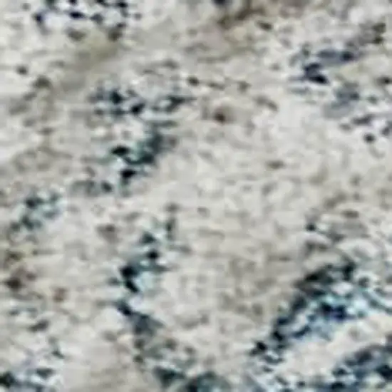 Ivory Purple And Blue Floral Washable Area Rug With UV Protection Photo 2