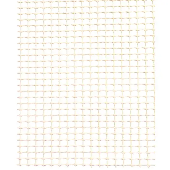 Ivory Striped Weave Non Slip Rug Pad Photo 5