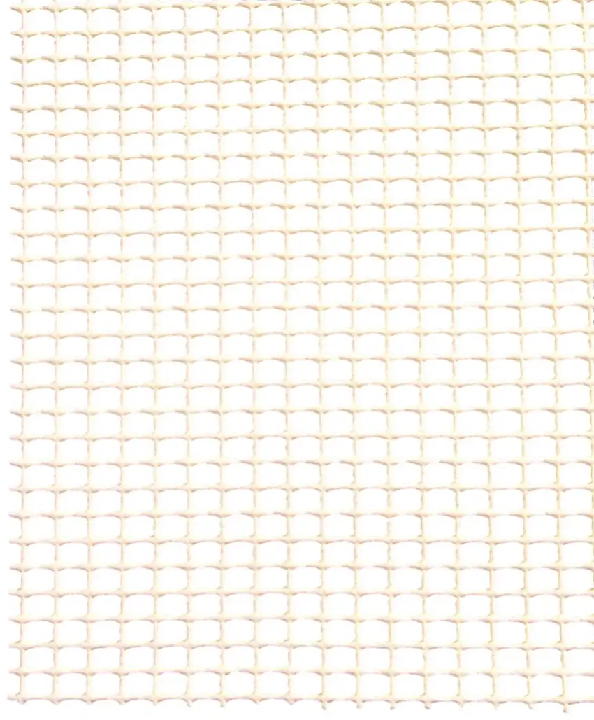 Ivory Striped Weave Non Slip Rug Pad Photo 5
