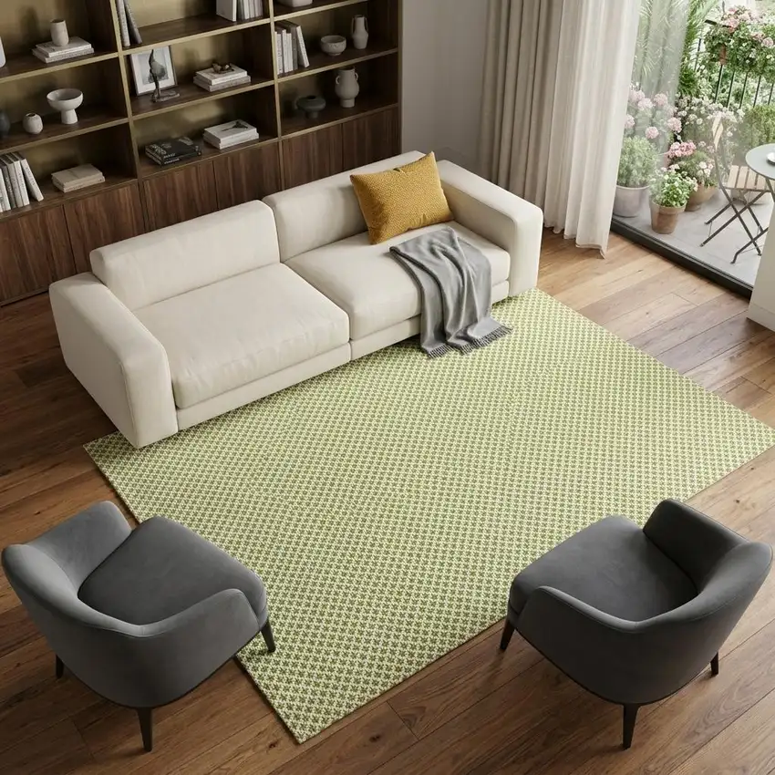 Ivory Red and Blue Abstract Non Skid Area Rug Photo 1