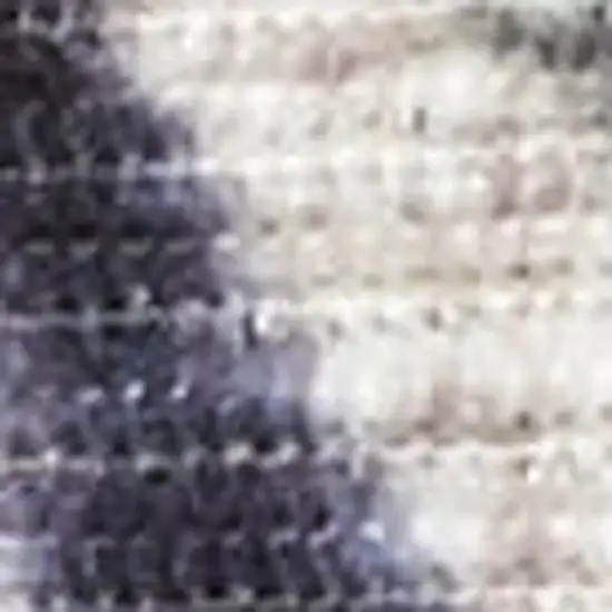 Ivory Red and Blue Oriental Distressed Non Skid Area Rug Photo 3