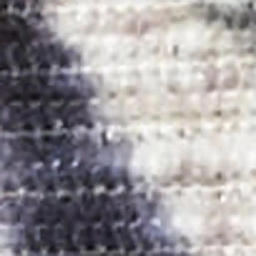 Ivory Red and Blue Oriental Distressed Non Skid Area Rug Photo 3