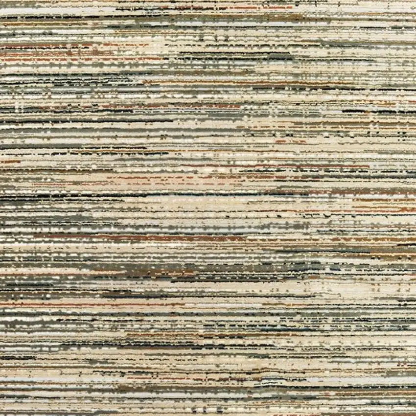Ivory Sage Abtract Lines Indoor Area Rug Photo 4