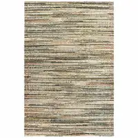Photo of Ivory Sage Abtract Lines Indoor Area Rug