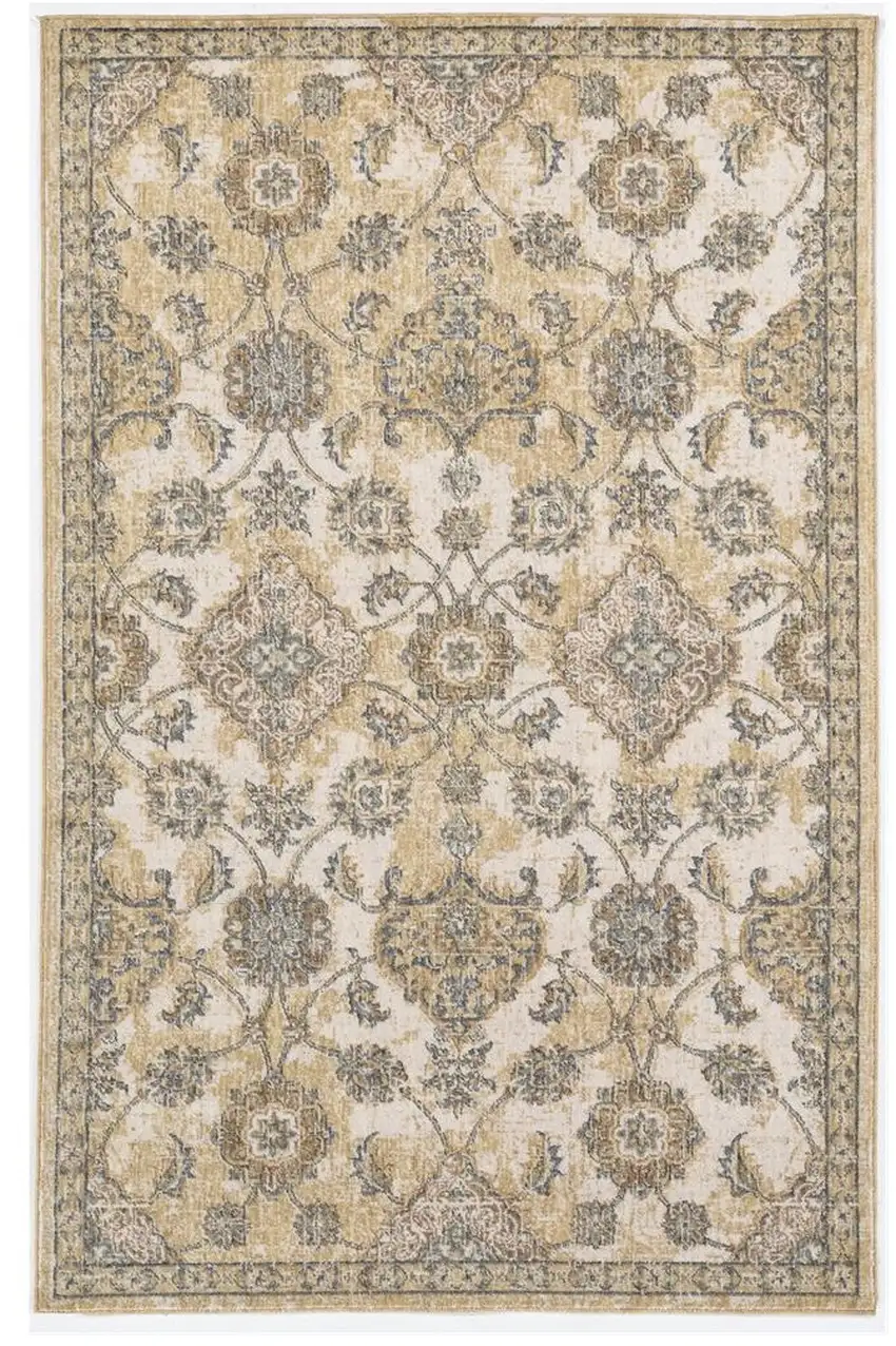 63 X 91 Ivory  Sand Wool Rug Photo 2