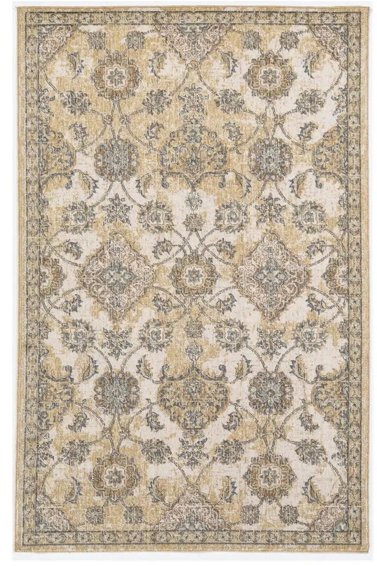 Ivory  Sand Wool Rug Photo 3
