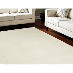 Photo of Ivory Shag Area Rug