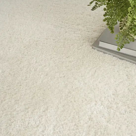 Ivory Shag Area Rug Photo 3