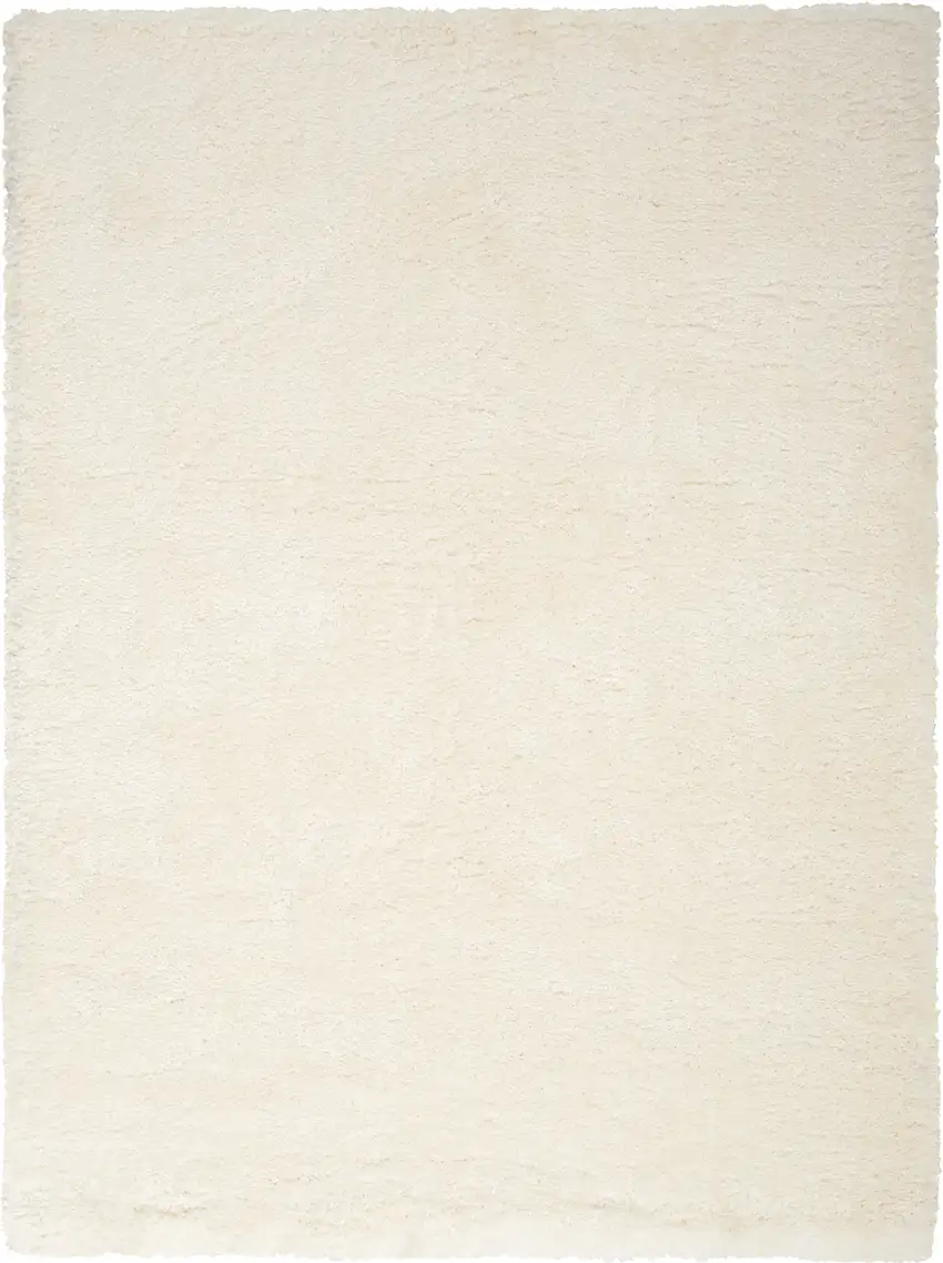 Ivory Shag Area Rug Photo 1