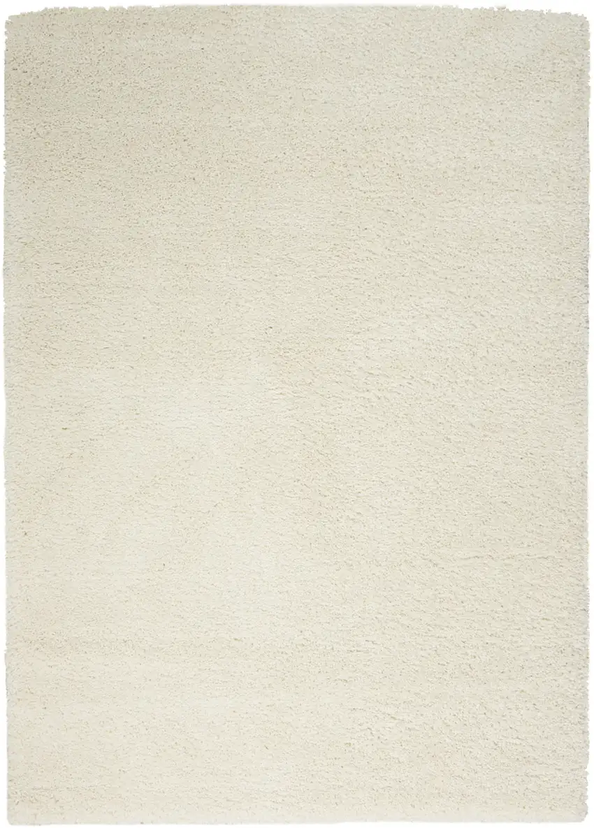 Ivory Shag Area Rug Photo 4