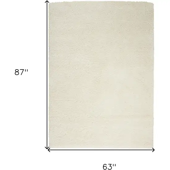 Ivory Shag Area Rug Photo 3