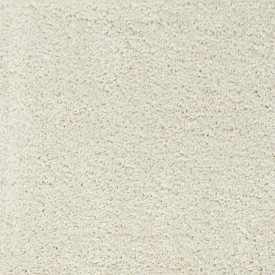 Ivory Shag Distressed Area Rug Photo 3