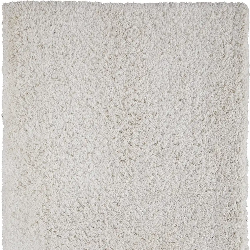 Ivory Shag Hand Tufted Area Rug Photo 5