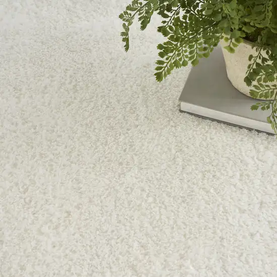 Ivory Shag Area Rug Photo 9