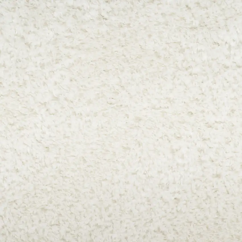 Ivory Shag Power Loom Area Rug Photo 9