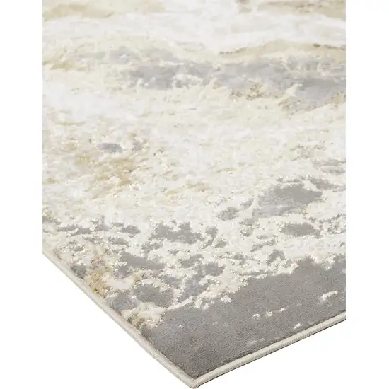 Ivory Tan And Gray Abstract Area Rug Photo 4