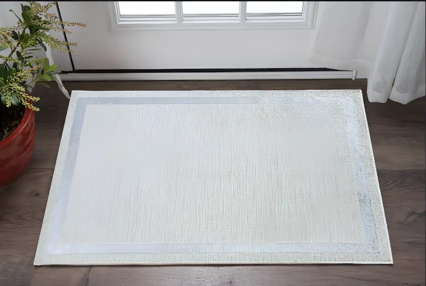 Gray and Ivory Area Rug Photo 1