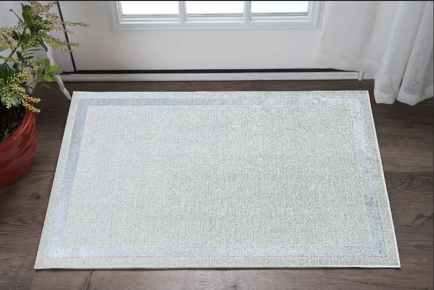 Gray and Ivory Area Rug Photo 1