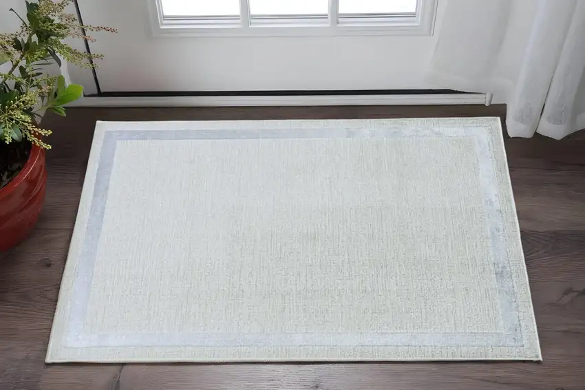 Gray and Ivory Area Rug Photo 1