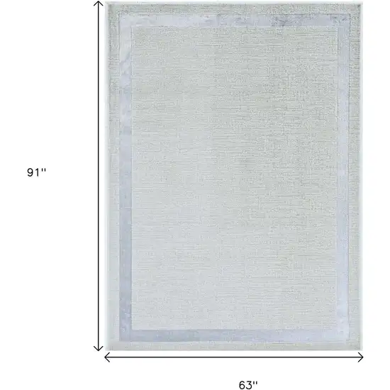 Gray And Ivory Geometric Area Rug Photo 3