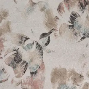 Photo of Ivory Soft Floral Artwork Area Rug