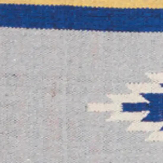 Ivory Southwestern Handmade Area Rug With Fringe Photo 3