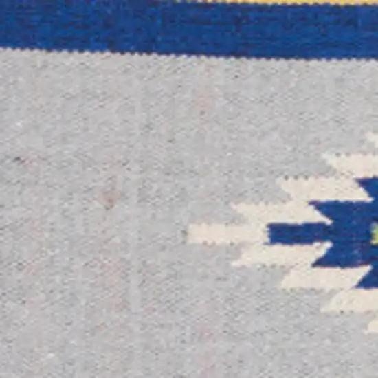 Ivory Southwestern Handmade Area Rug With Fringe Photo 3