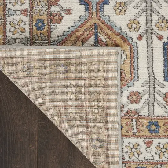 Ivory Southwestern Power Loom Non Skid Area Rug Photo 9