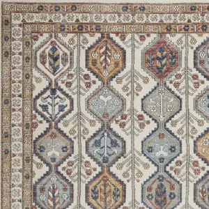 Photo of Ivory Southwestern Power Loom Non Skid Area Rug