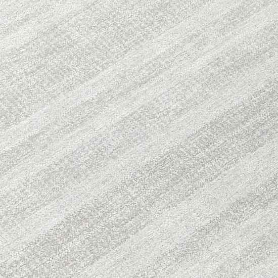 Ivory Striped Washable Non Skid Indoor Outdoor Area Rug Photo 9
